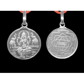 MahaLaxmi Yantra Pendant In Pure Silver