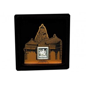 Ambe Mata Wooden Frame With Pure Silver Coin Of 7 Grams