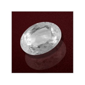 White Sapphire 3.39 Carats GII Certified