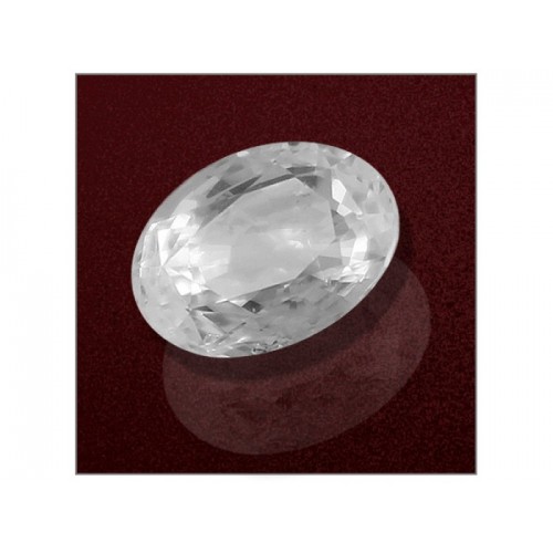White Sapphire 3.39 Carats GII Certified