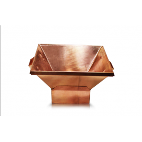 Havan Kundh In Copper With Base Small