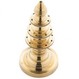 Layered Incense Stand In Brass