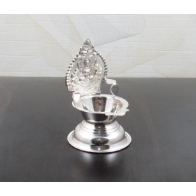 Mahalaxmi Diya In Pure Silver Goddess Laxmi Oil Lamp