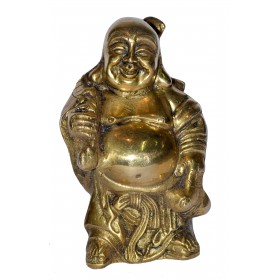 Laughing Buddha In Brass