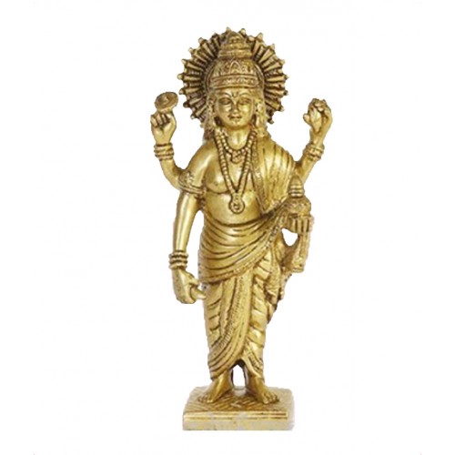Dhanvantri Idol In Brass