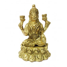 Laxmi Idol In Brass