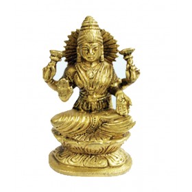 Goddess Laxmi Idol In Brass