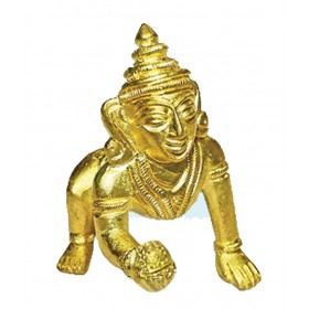 Ladoo Gopal in brass - Large