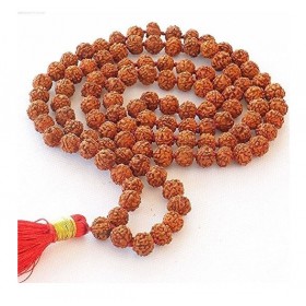 5 Mukhi Indonesian Rudraksha Mala 108 Beads