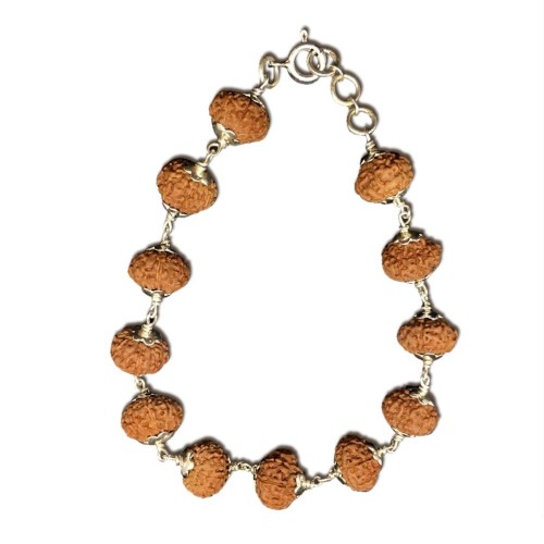 9 Mukhi Rudraksha Bracelet in thread 27+1 Beads | Rudraksha Mart