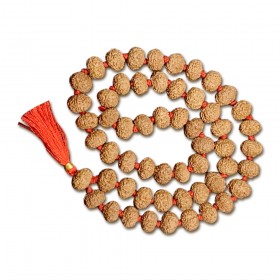 8 Mukhi Indonesian Rudraksha Mala 54 Beads (13mm-14mm)