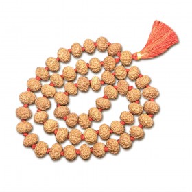 9 Mukhi Indonesian Rudraksha Mala 54 Beads (13mm-14mm)